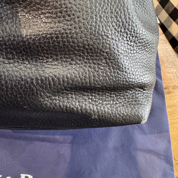 Dooney & Bourke Black and Tan Leather Shoulder Bag - Picture 6 of 10